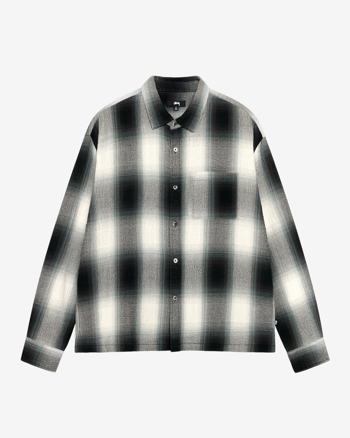 Stüssy - Men's Loose Weave Plaid Shirt - (Grey)