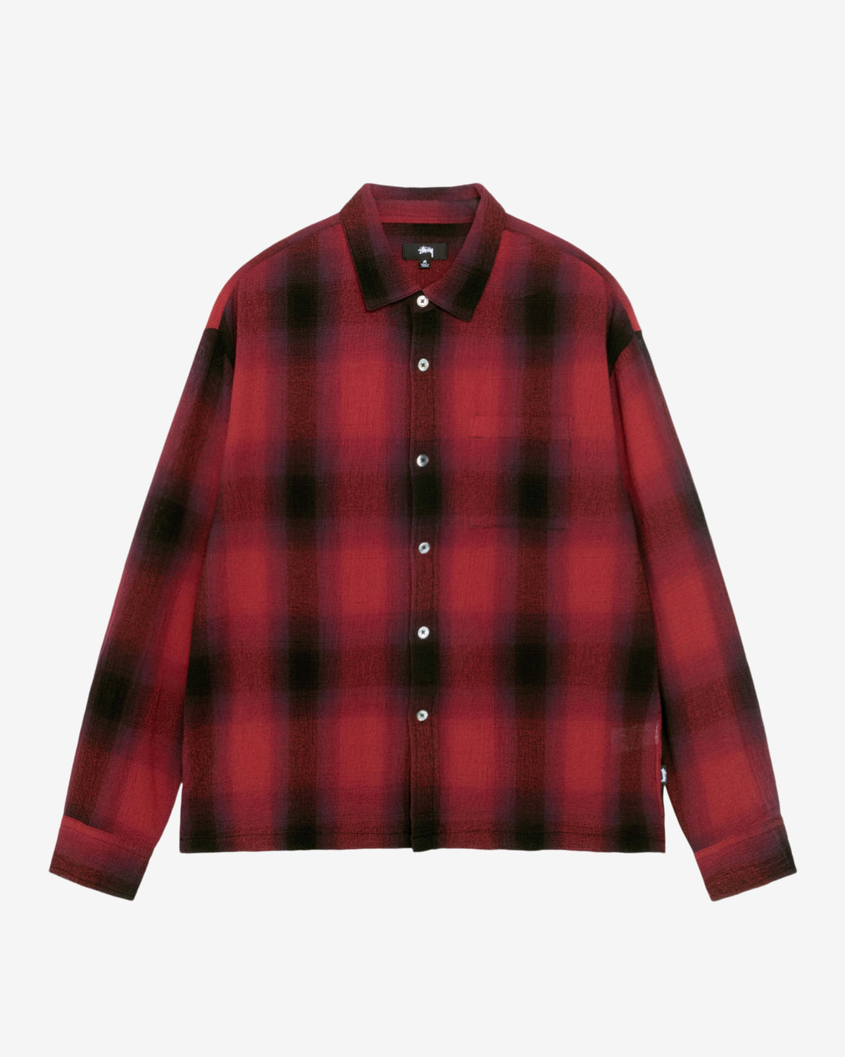 Stüssy - Men's Loose Weave Plaid Shirt - (Red)
