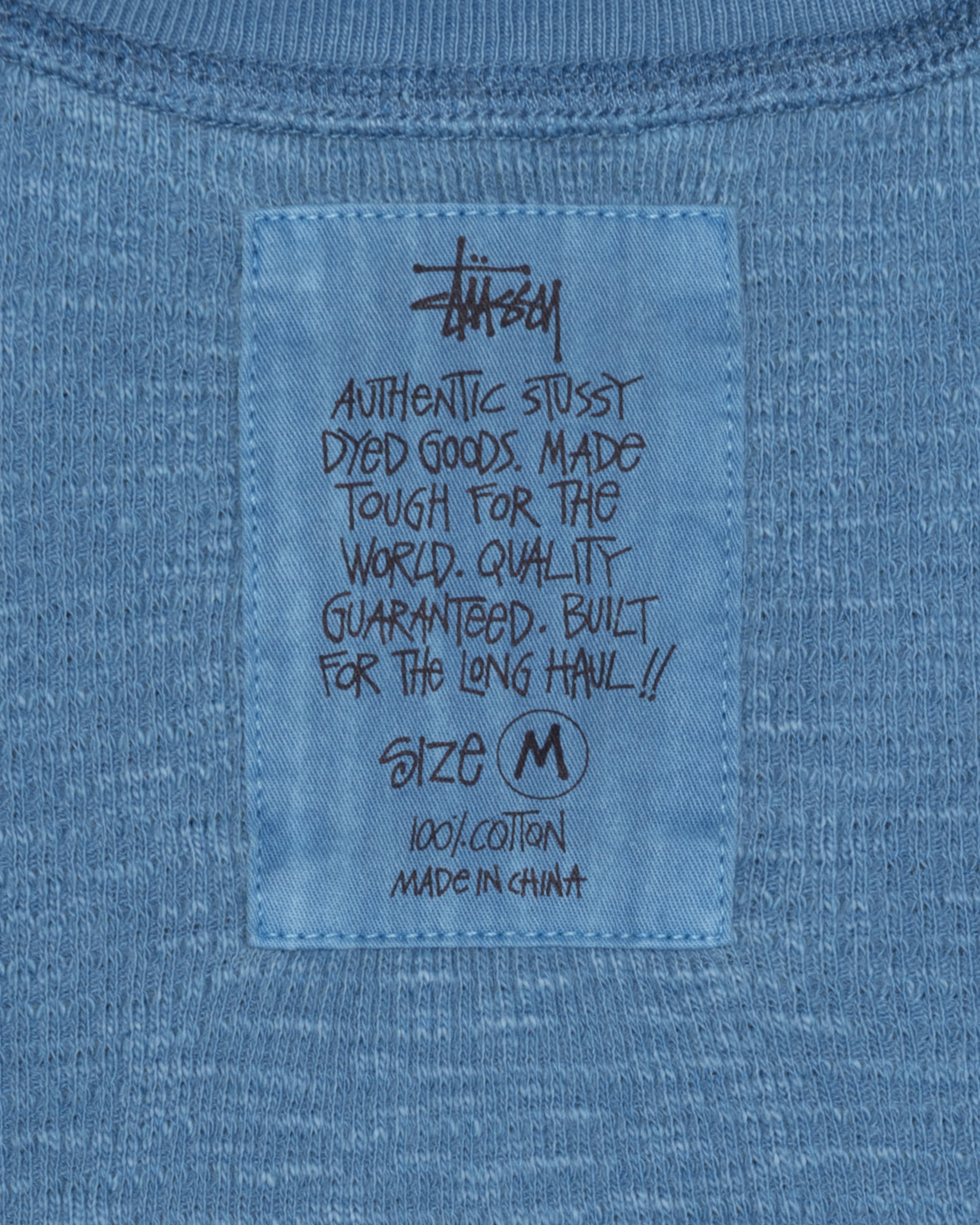 Stüssy - Men's Pigment Dyed Short Sleeve Thermal - (Blue)