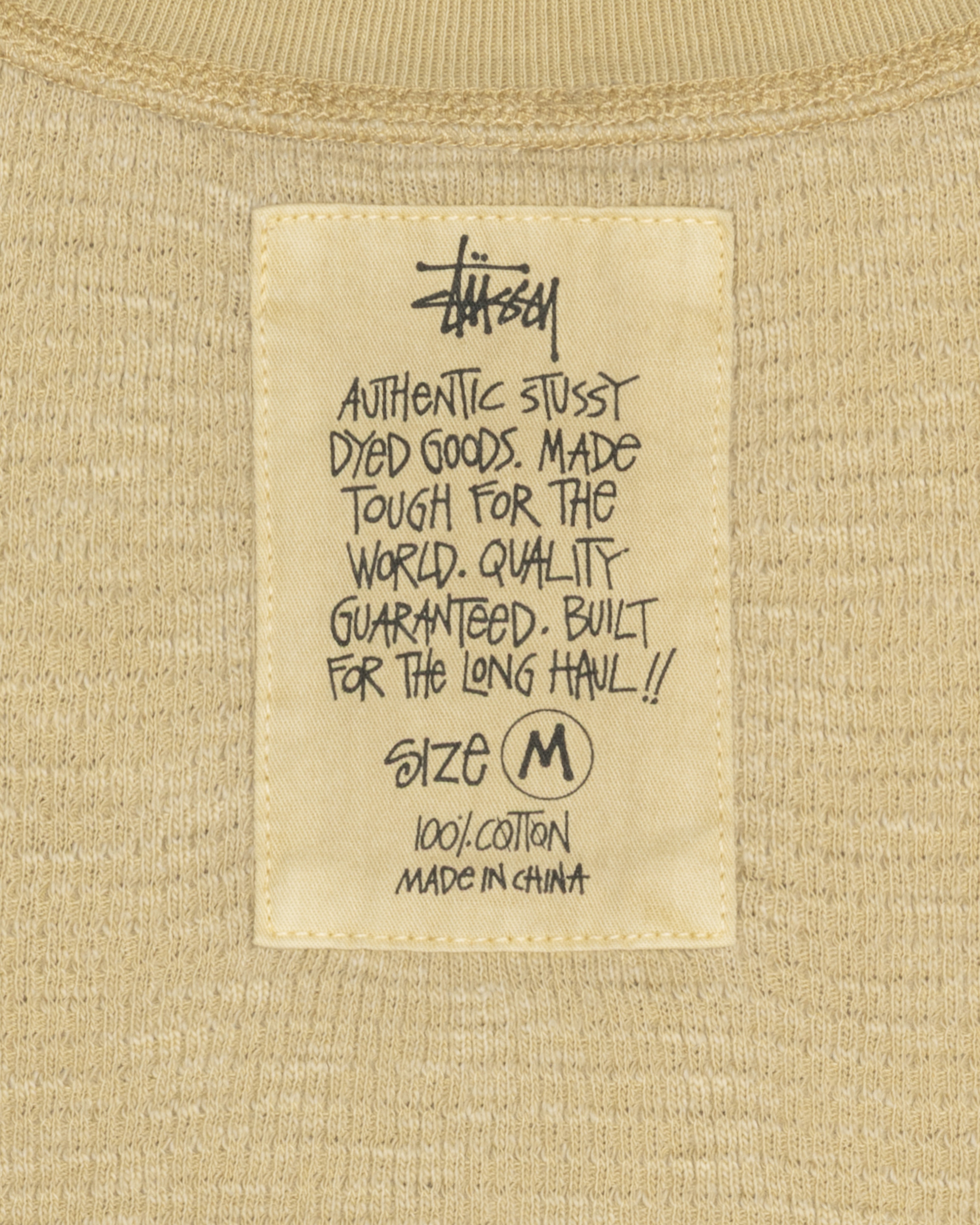 Stüssy - Men's Pigment Dyed Short Sleeve Thermal - (Tan)