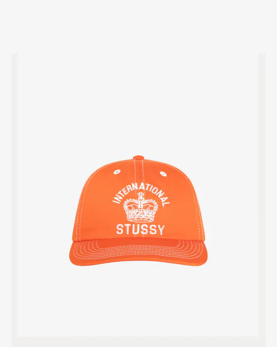 Stüssy - Men's Md Int. Crown Strapback Cap - (Coral)