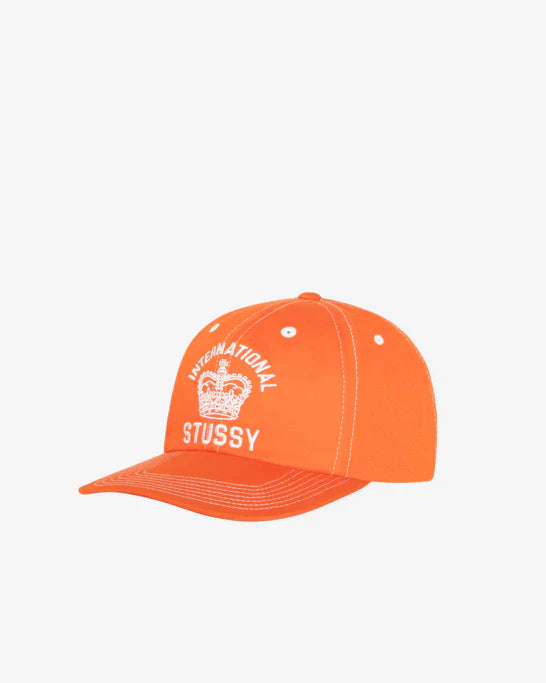 Stüssy - Men's Md Int. Crown Strapback Cap - (Coral)