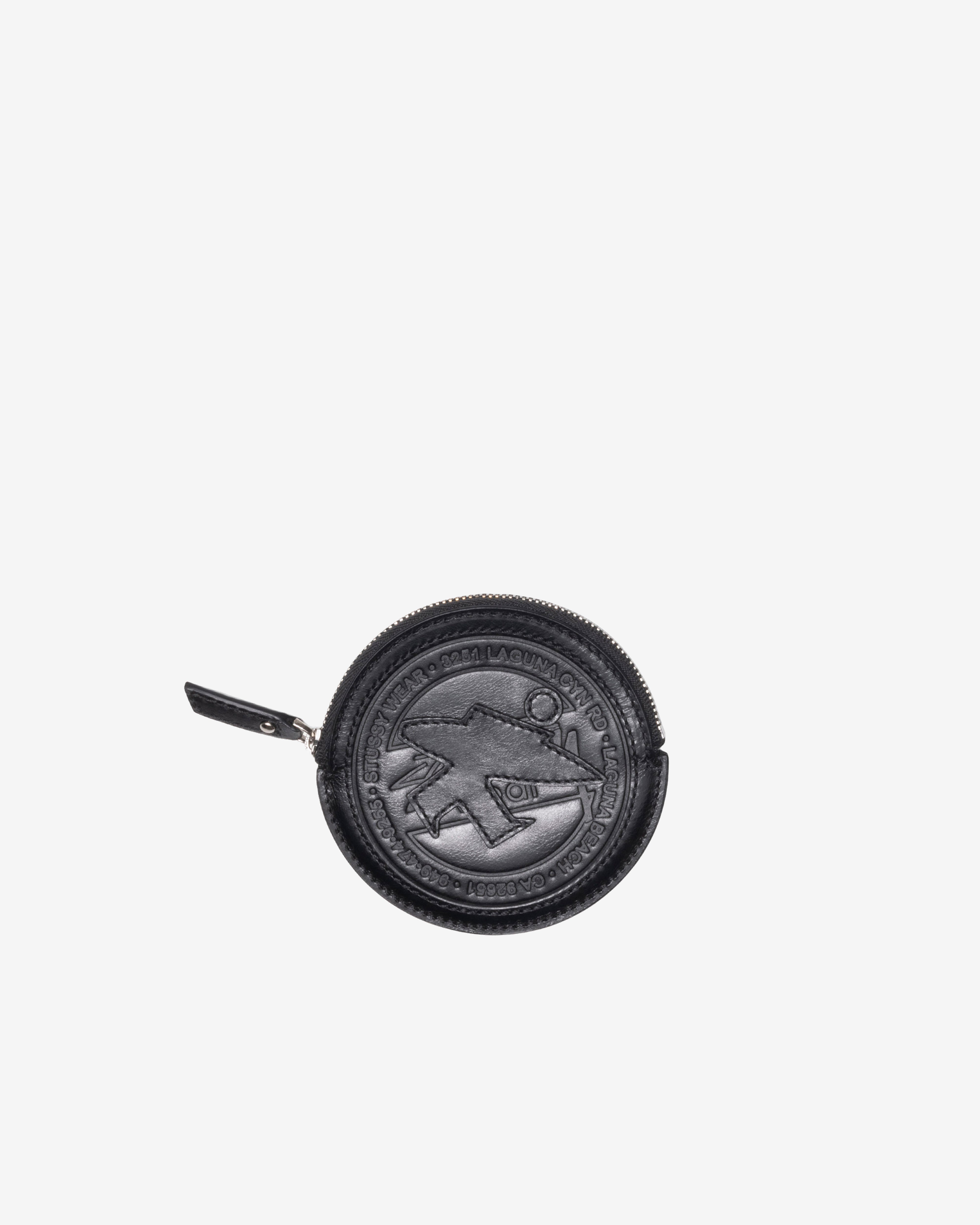 Stüssy - Men's Surf Dot Leather Pouch - (Black)