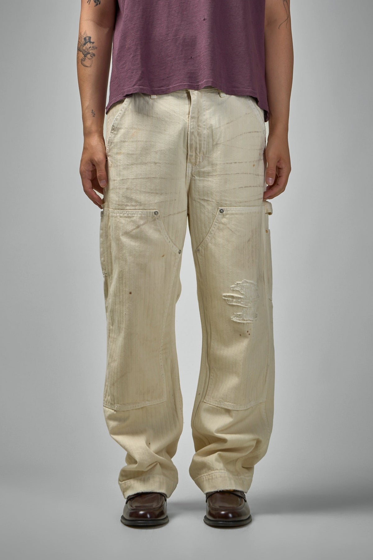 Double Knee Paint Pants