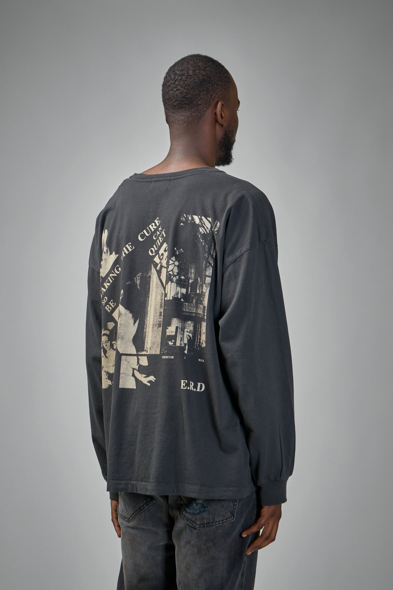 Taking The Cure LS T-Shirt faded black
