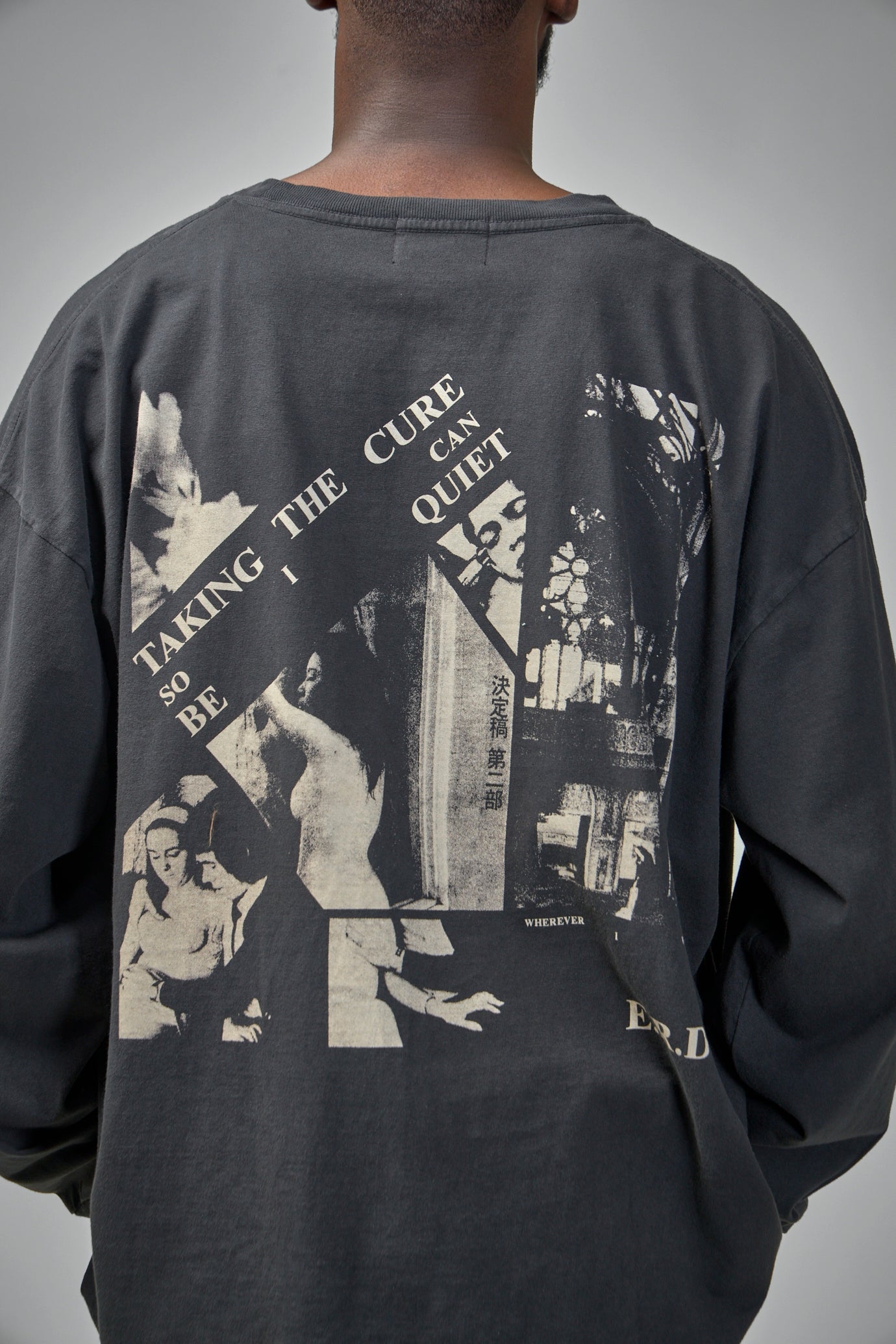 Taking The Cure LS T-Shirt faded black