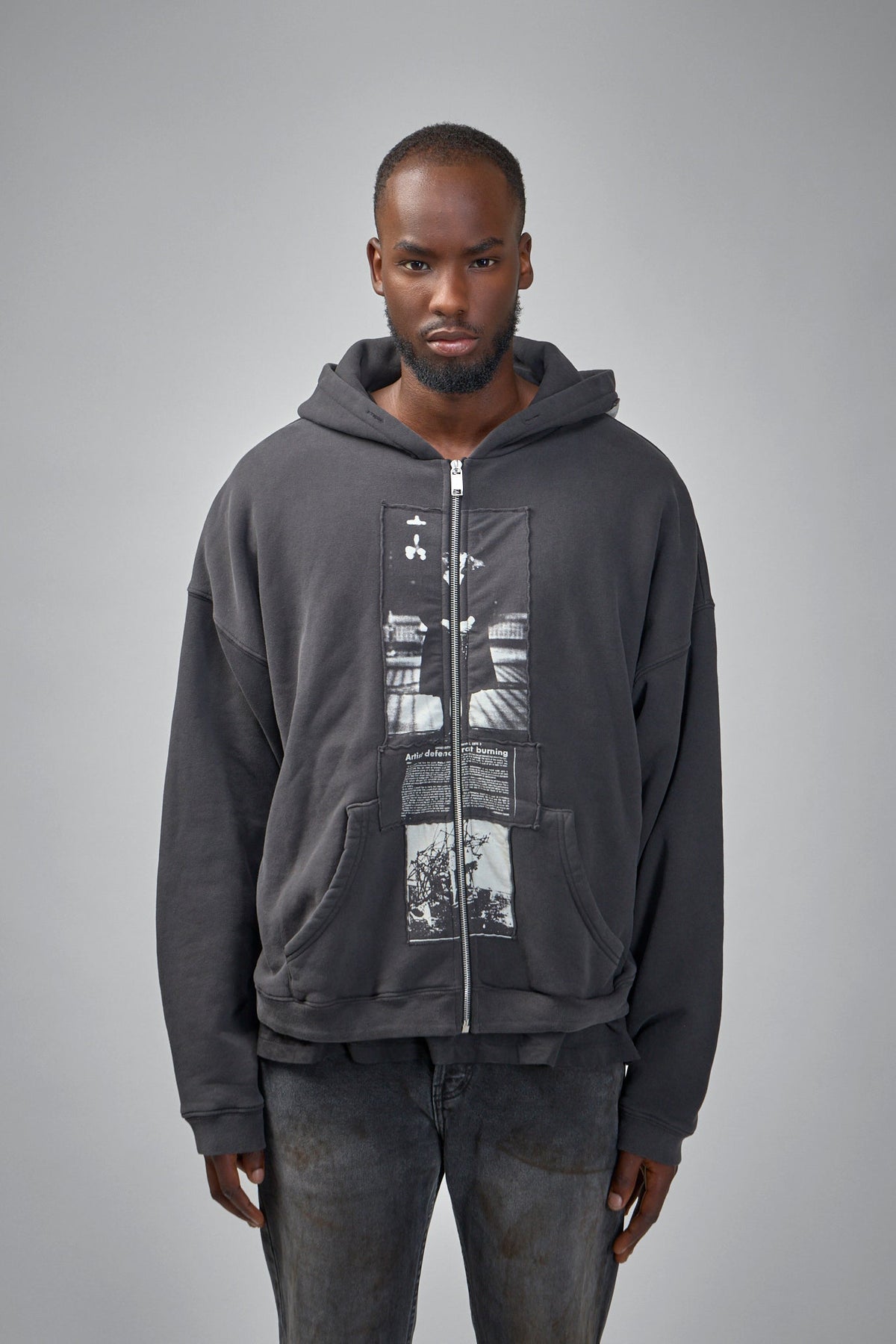 Artist Defends Baggy ''Assemblage'' Zip Hoodie