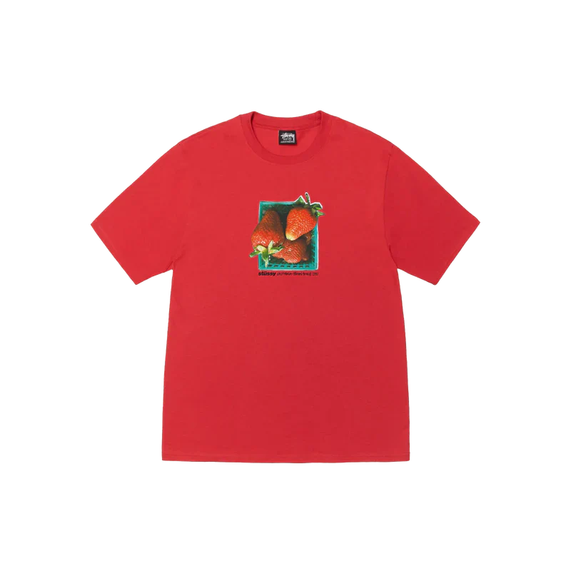 Stüssy - Men's Berries Tee - (Cayenne)