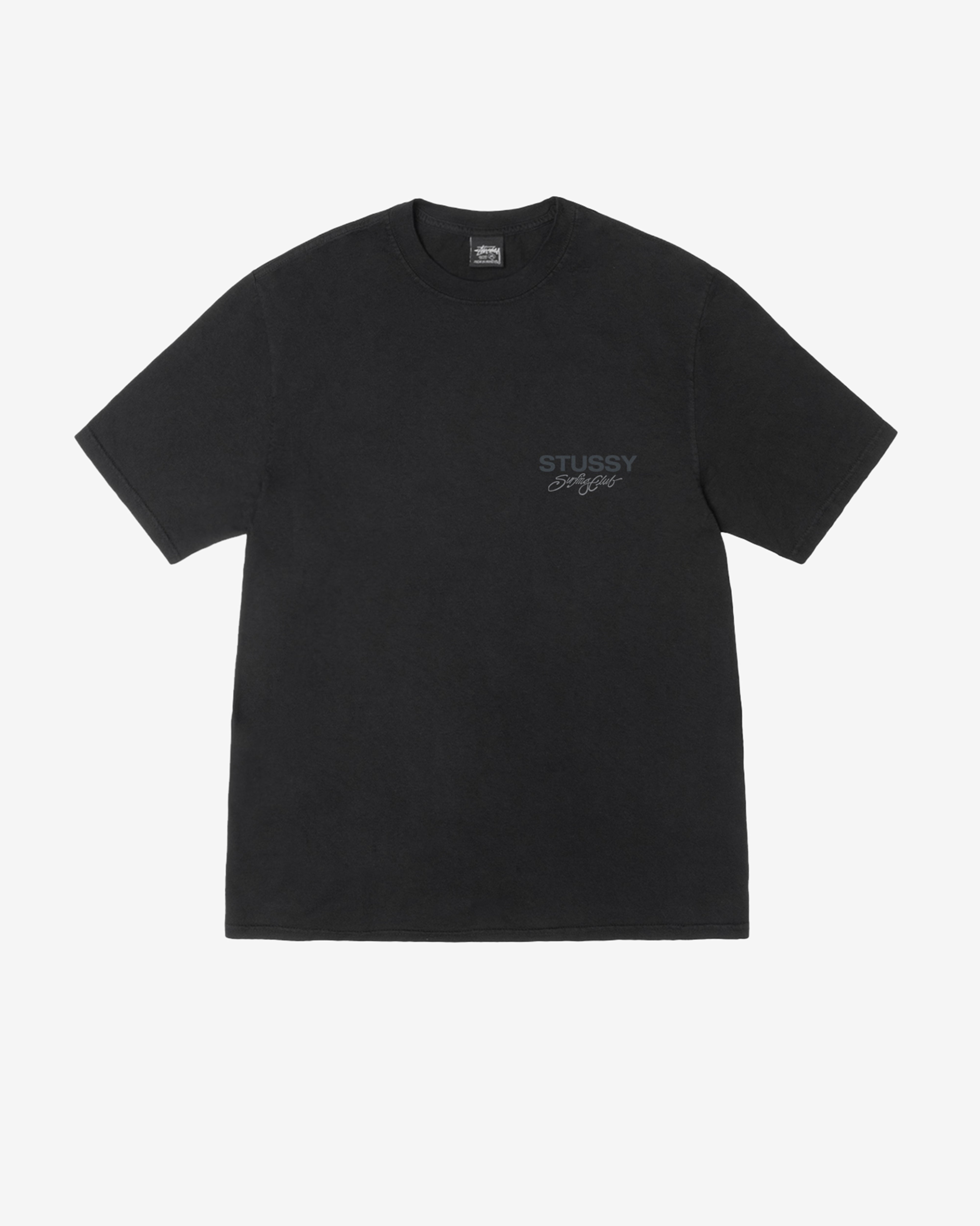 Stüssy - Men's Surf Club Pigment Dyed T-Shirt - (Black)