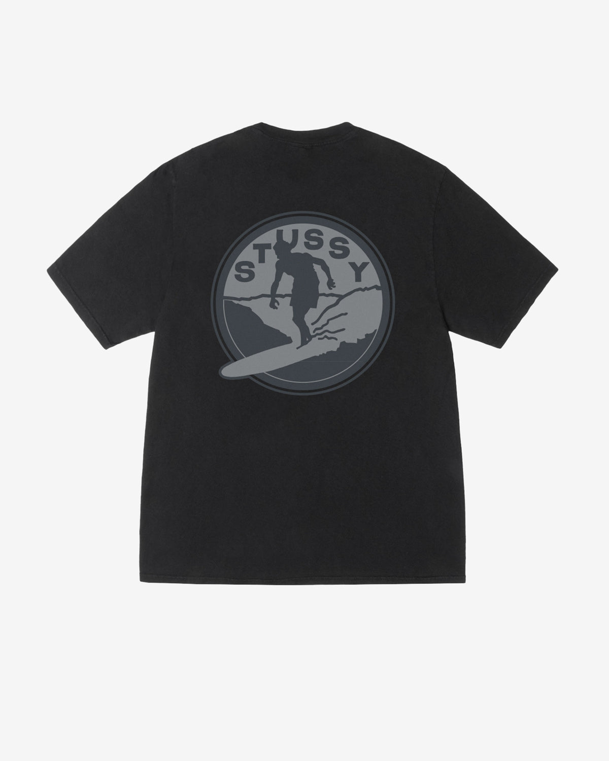 Stüssy - Men's Surf Club Pigment Dyed T-Shirt - (Black)