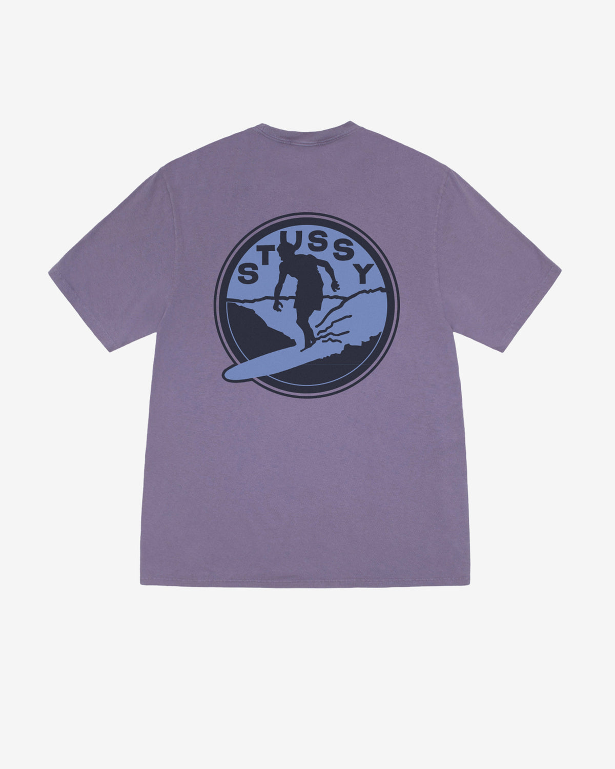 Stüssy - Men's Surf Club Pigment Dyed T-Shirt - (Grape)