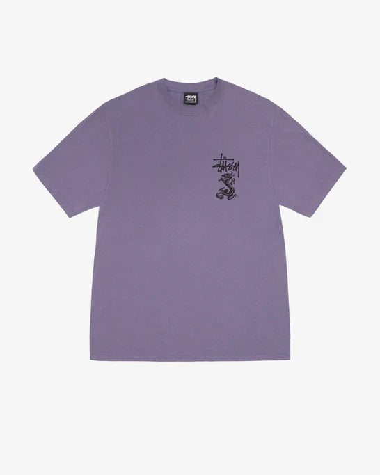 Stüssy - Double Dragon Pigment Dyed T-Shirt - (Grape)