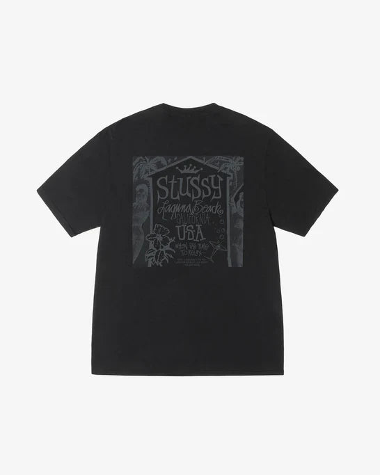 Stüssy - Men's Beach House Pigment Dyed T-Shirt - (Black)