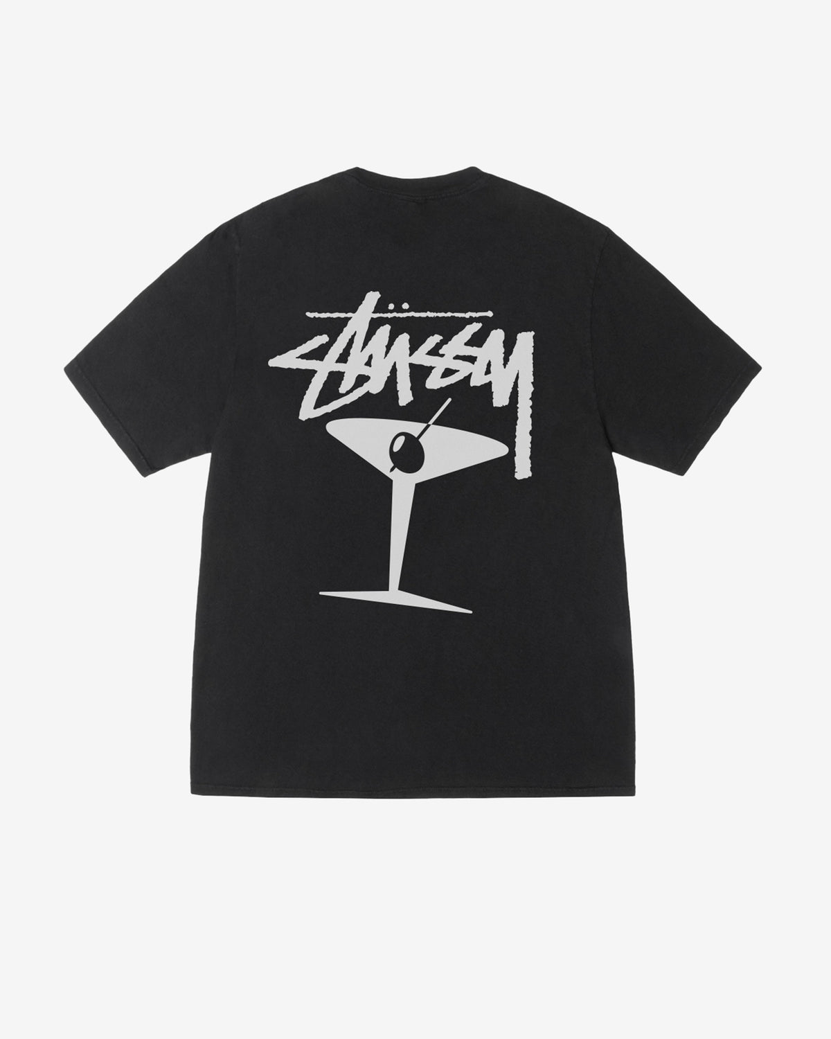 Stüssy - Martini Pigment Dyed T-Shirt - (Black)
