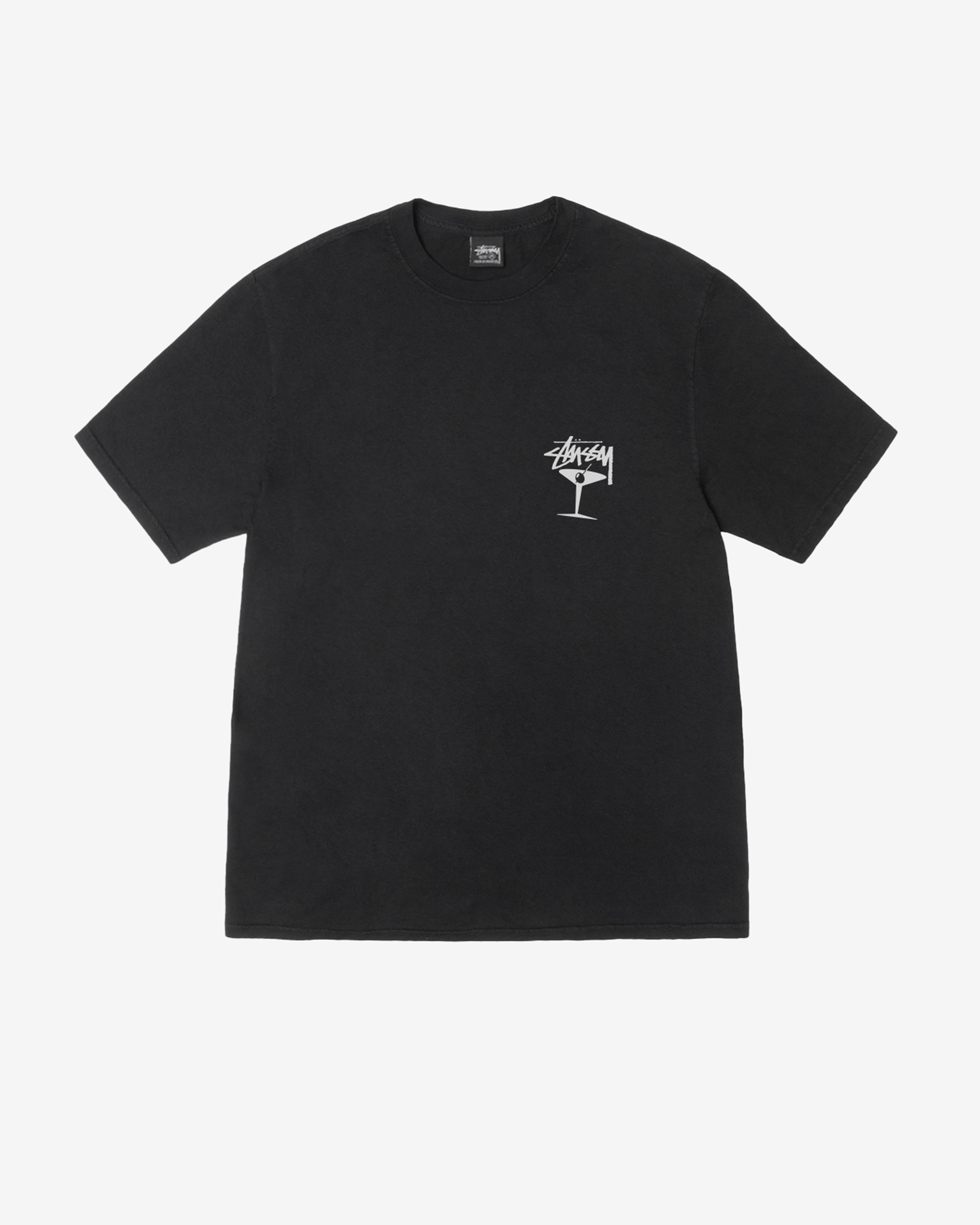 Stüssy - Martini Pigment Dyed T-Shirt - (Black)