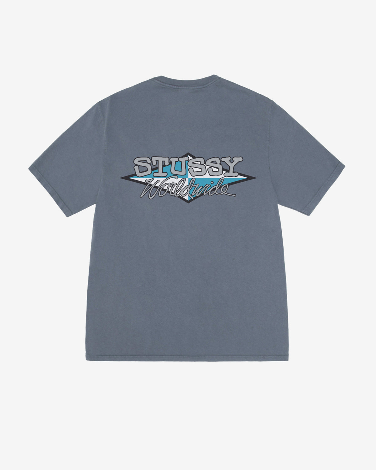 Stüssy - Worldwide Diamond Pigment Dyed T-Shirt - (Navy)