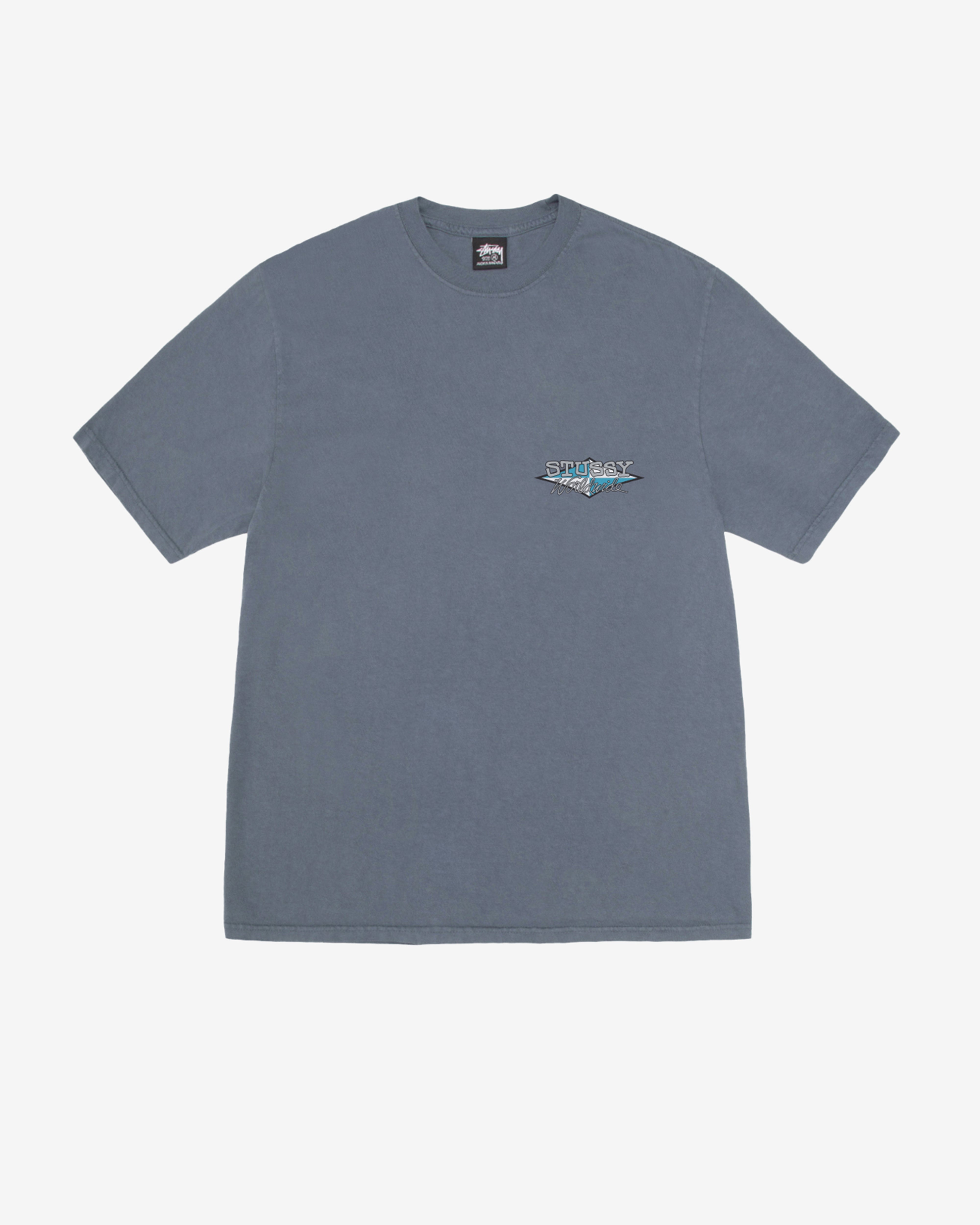 Stüssy - Worldwide Diamond Pigment Dyed T-Shirt - (Navy)
