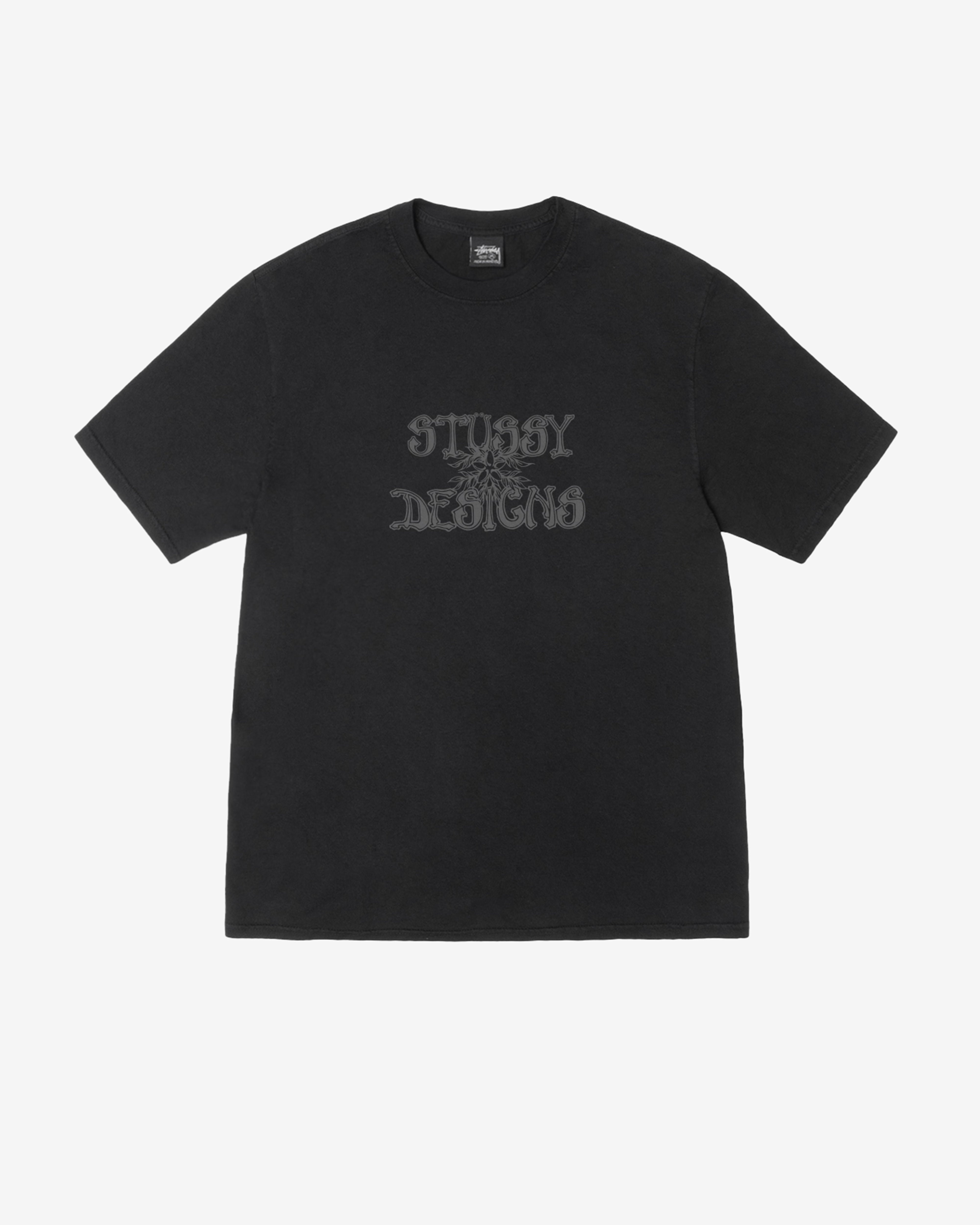 Stüssy - Wes Palms Pigment Dyed T-Shirt - (Black)