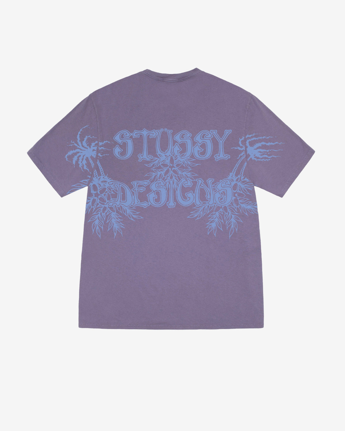 Stüssy - Wes Palms Pigment Dyed T-Shirt - (Grape)