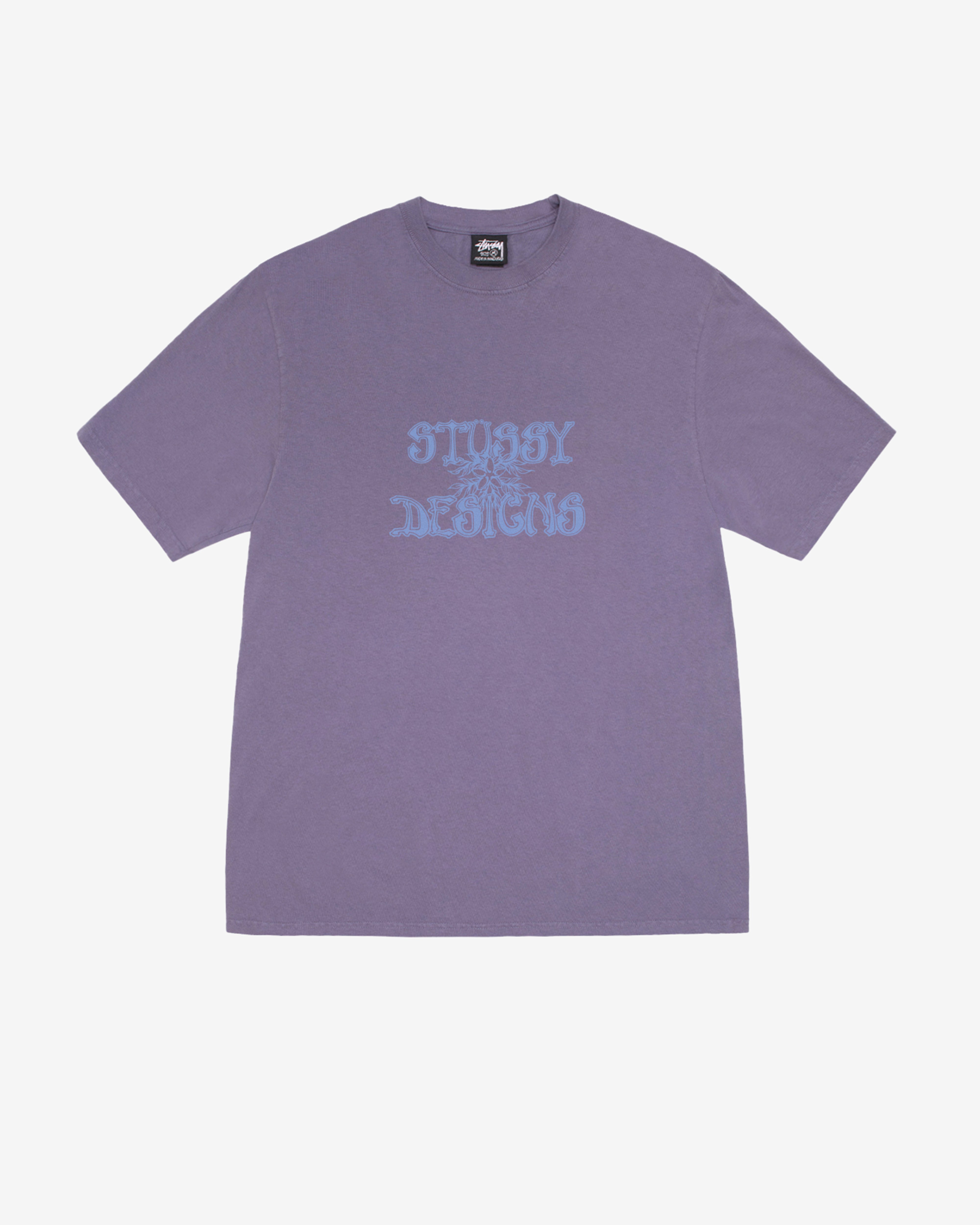 Stüssy - Wes Palms Pigment Dyed T-Shirt - (Grape)