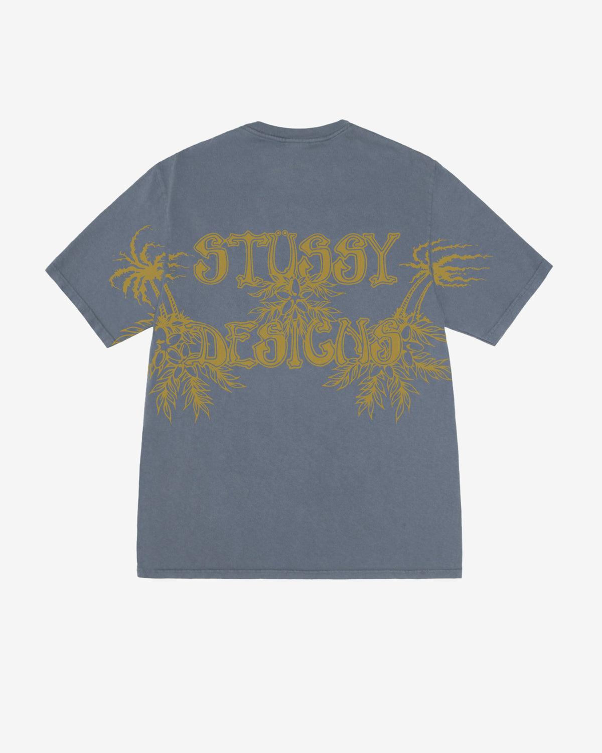 Stüssy - Wes Palms Pigment Dyed T-Shirt - (Navy)