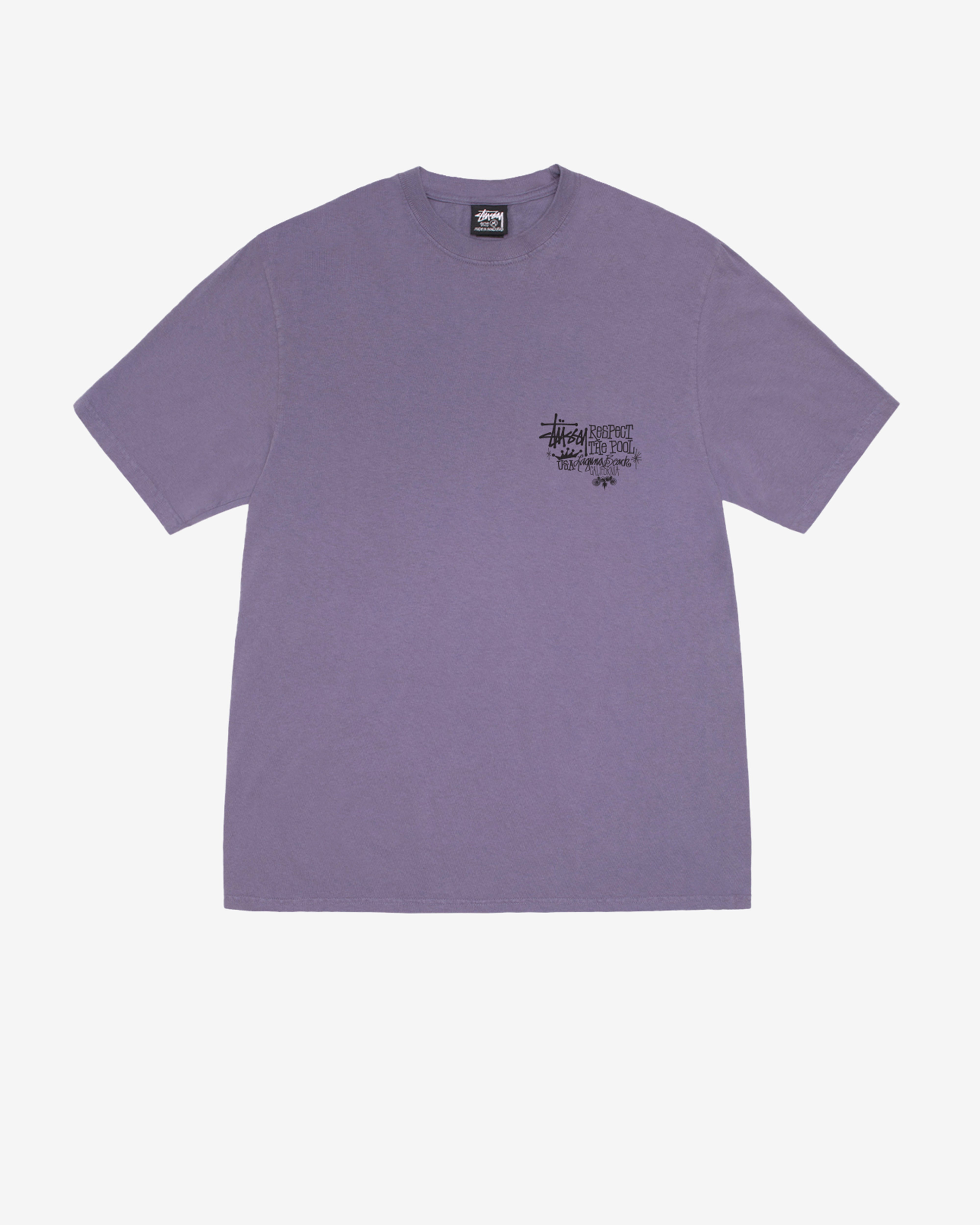 Stüssy - Respect The Pool Pigment Dyed T-Shirt - (Grape)