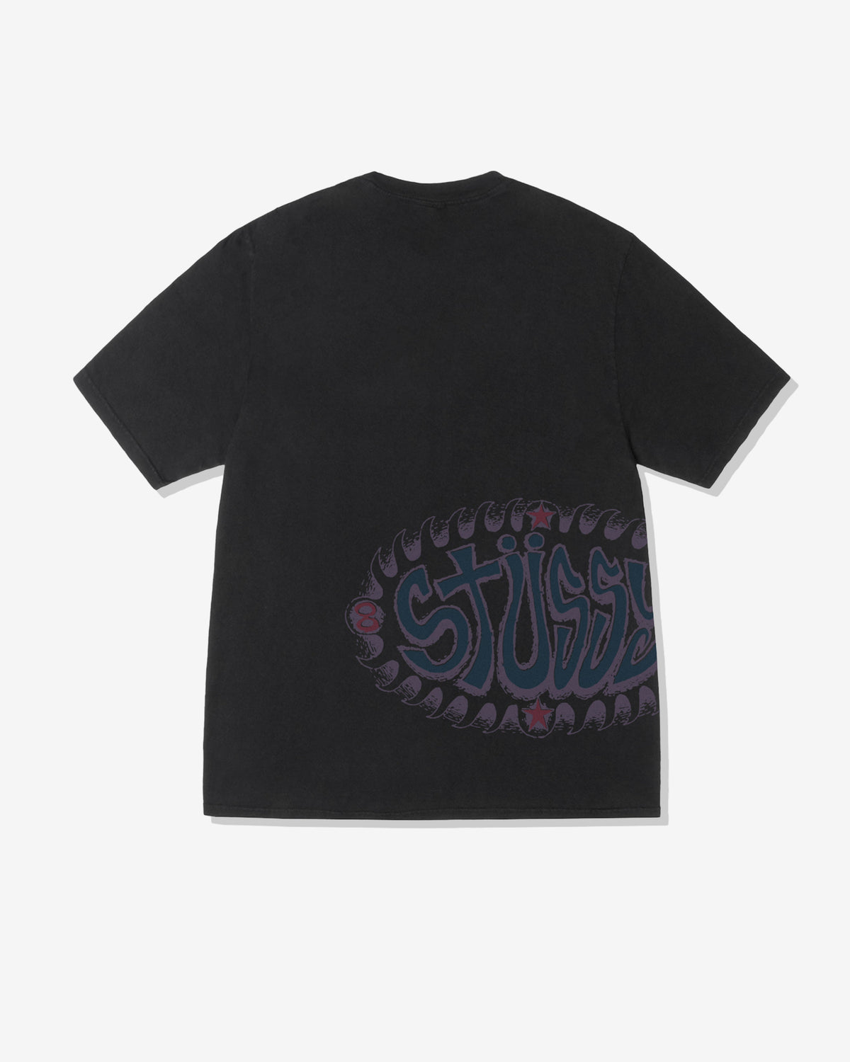 Stüssy - Men's Wave Oval Pigment Dyed T-Shirt - (Black)