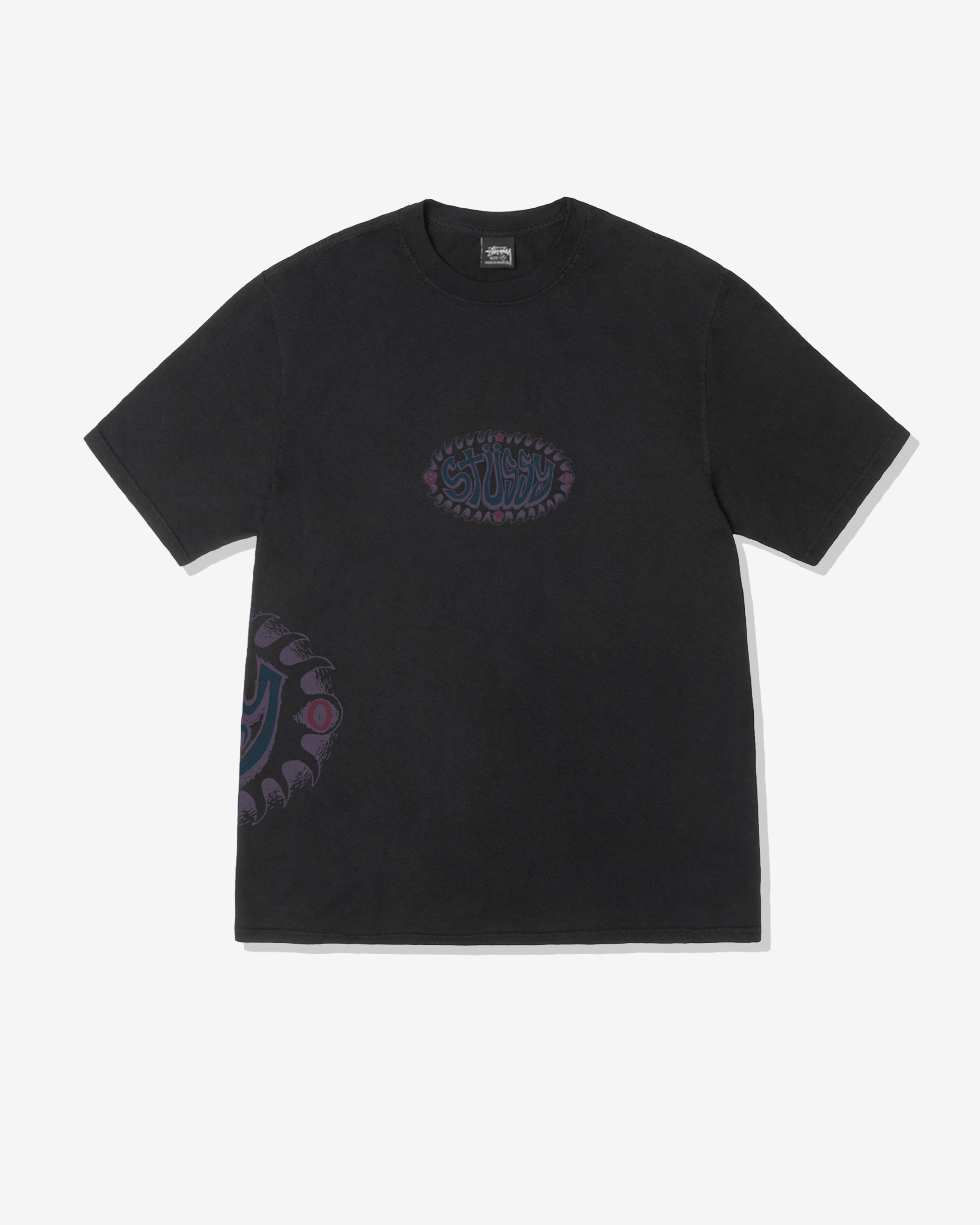 Stüssy - Men's Wave Oval Pigment Dyed T-Shirt - (Black)