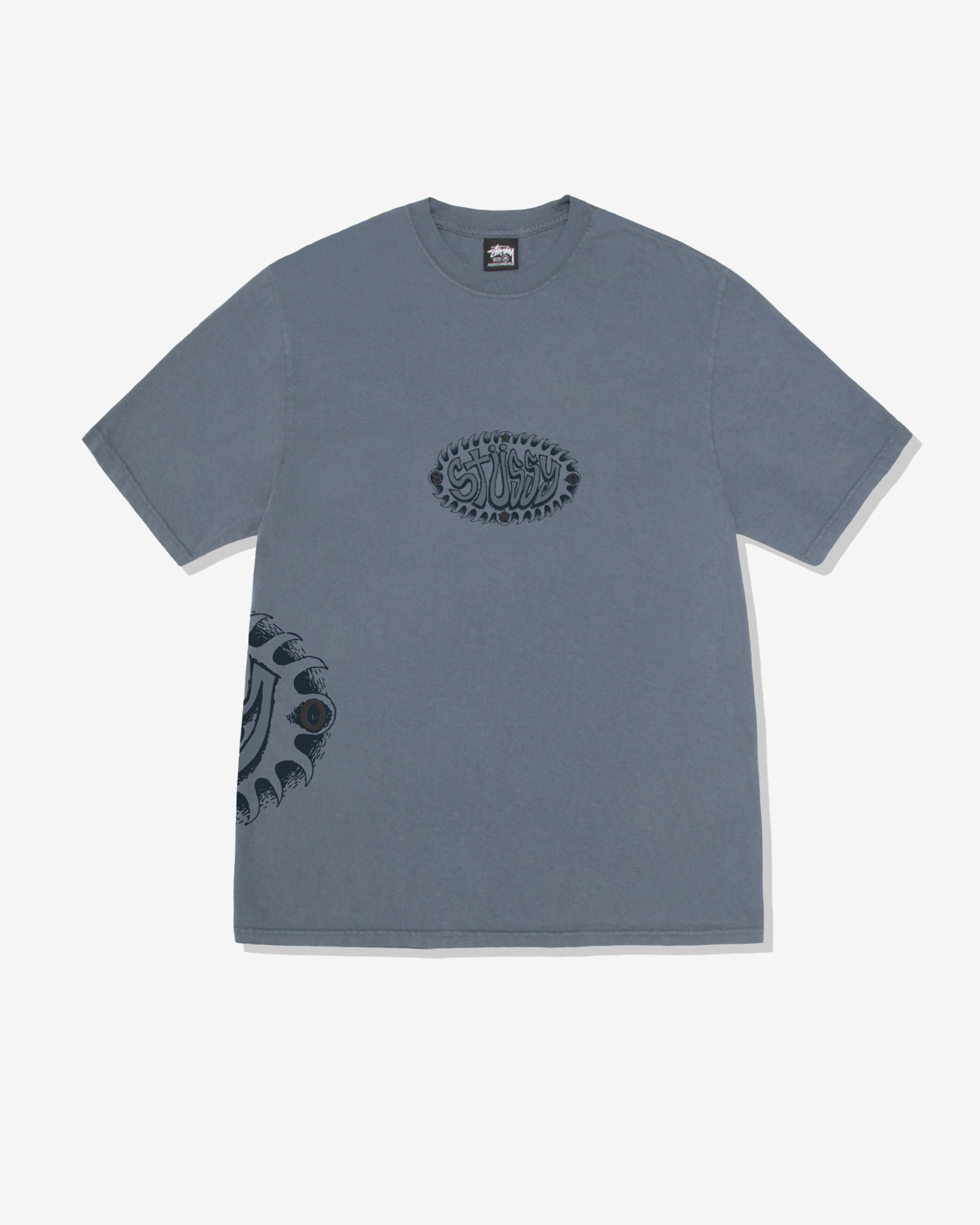 Stüssy - Men's Wave Oval Pigment Dyed T-Shirt - (Navy)