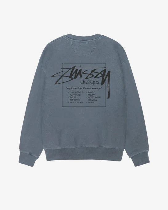 Stüssy - Modern Age Pigment Dyed Crew - (Navy)