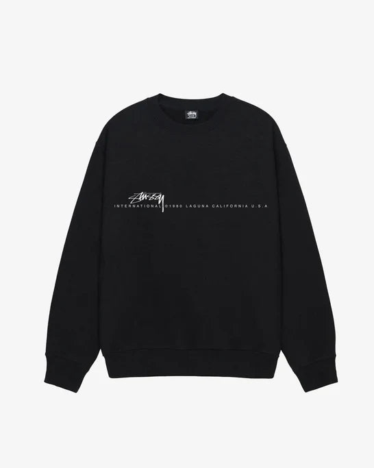 Stüssy - Men's Smooth 80 Crew - (Black)