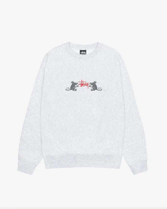 Stüssy - Men's Homebrew Crew - (Ash Heather)