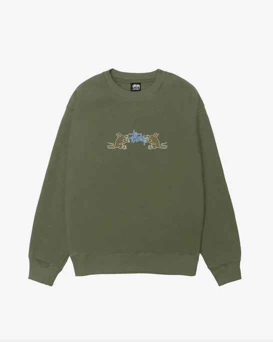 Stüssy - Men's Homebrew Crew - (Olive)