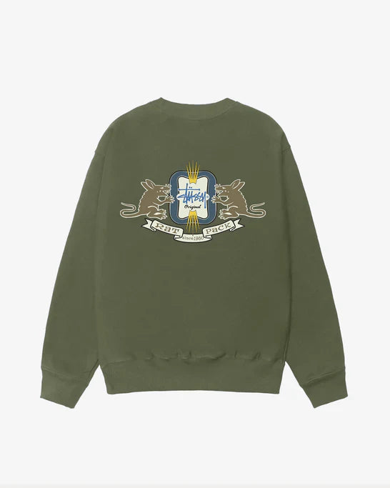 Stüssy - Men's Homebrew Crew - (Olive)
