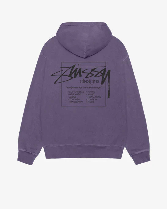 Stüssy - Modern Age Pigment Dyed Hood - (Grape)