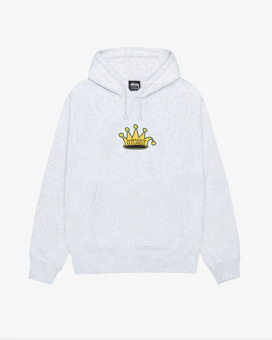 Stüssy - Men's King Crown Hood - (Ash Heather)