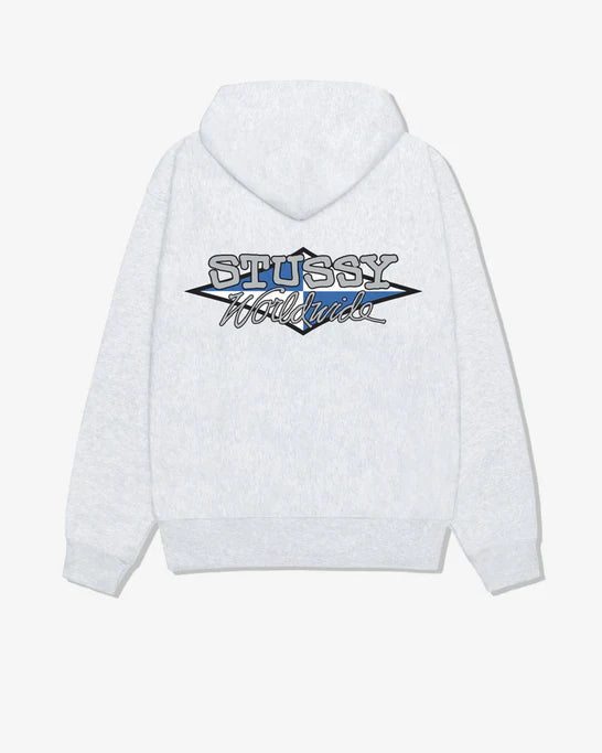 Stüssy - Men's Worldwide Diamond Hood - (Ash Heather)