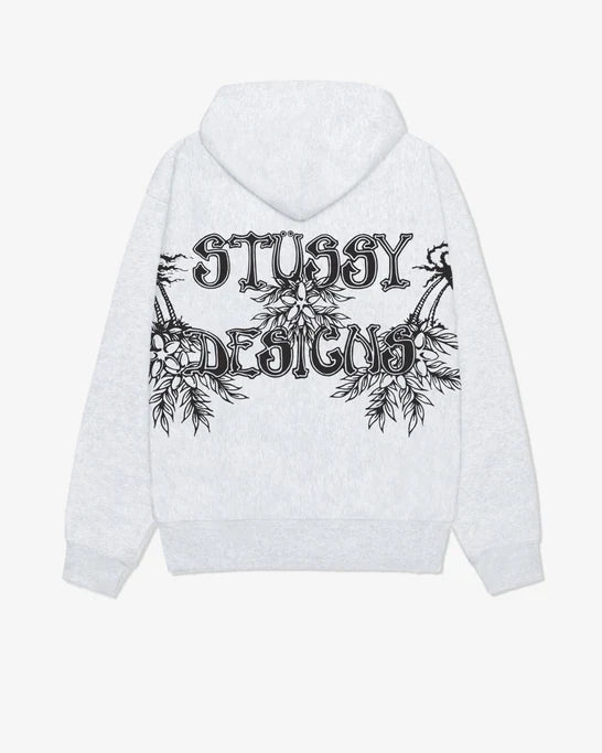 Stüssy - Men's Wes Palms Hood - (Ash Heather)