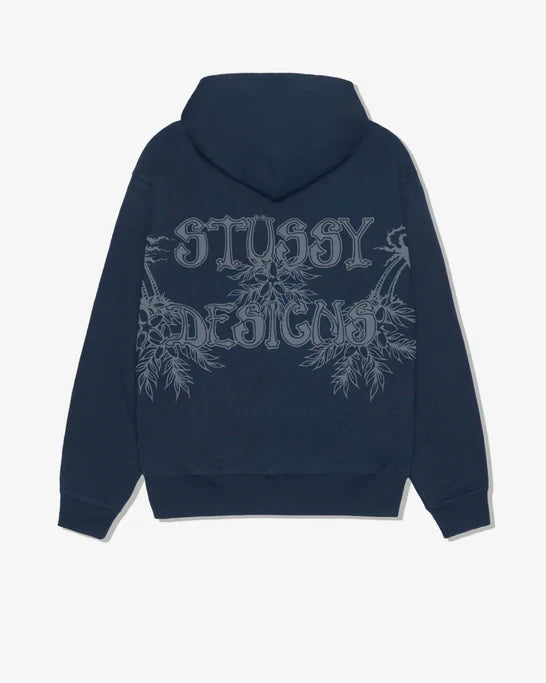 Stüssy - Men's Wes Palms Hood - (Navy)