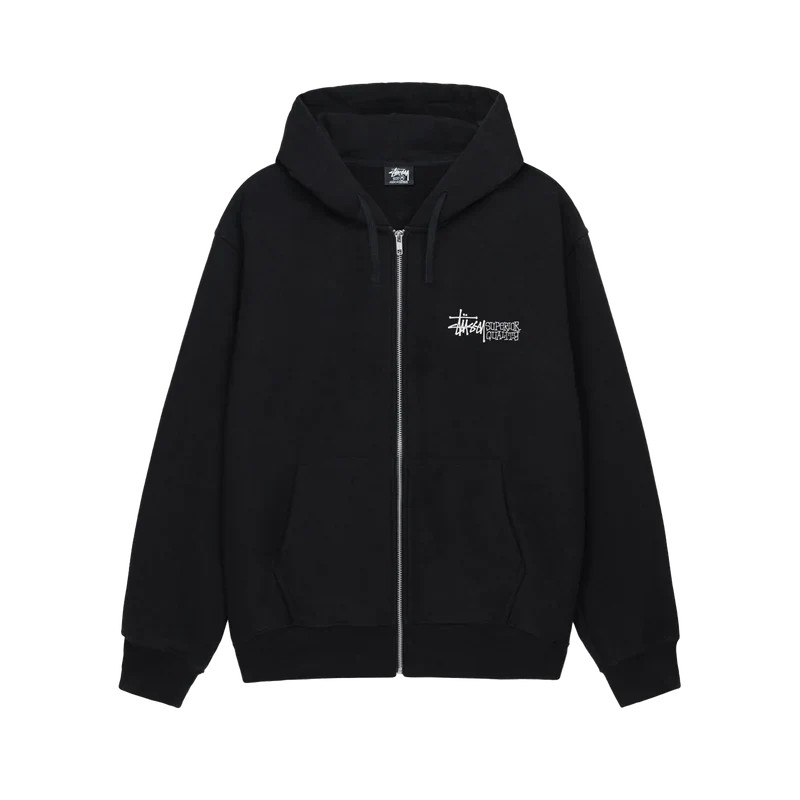 Stüssy - Men's Superior Quality Zip Hood - (Black)