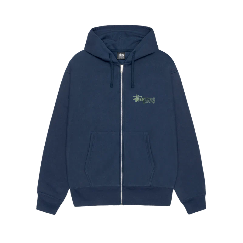 Stüssy - Men's Superior Quality Zip Hood - (Navy)