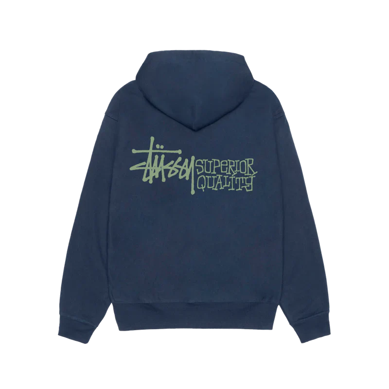 Stüssy - Men's Superior Quality Zip Hood - (Navy)
