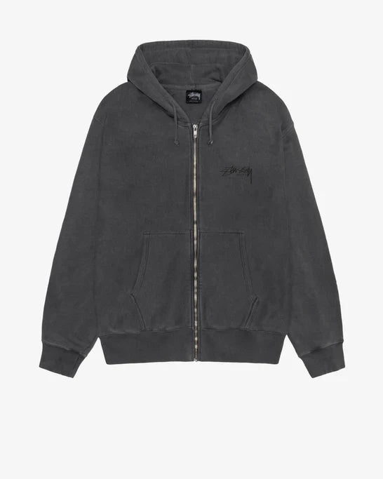Stüssy - Modern Age Pigment Dyed Zip Hood - (Black)