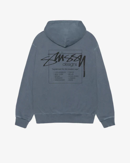 Stüssy - Modern Age Pigment Dyed Zip Hood - (Navy)