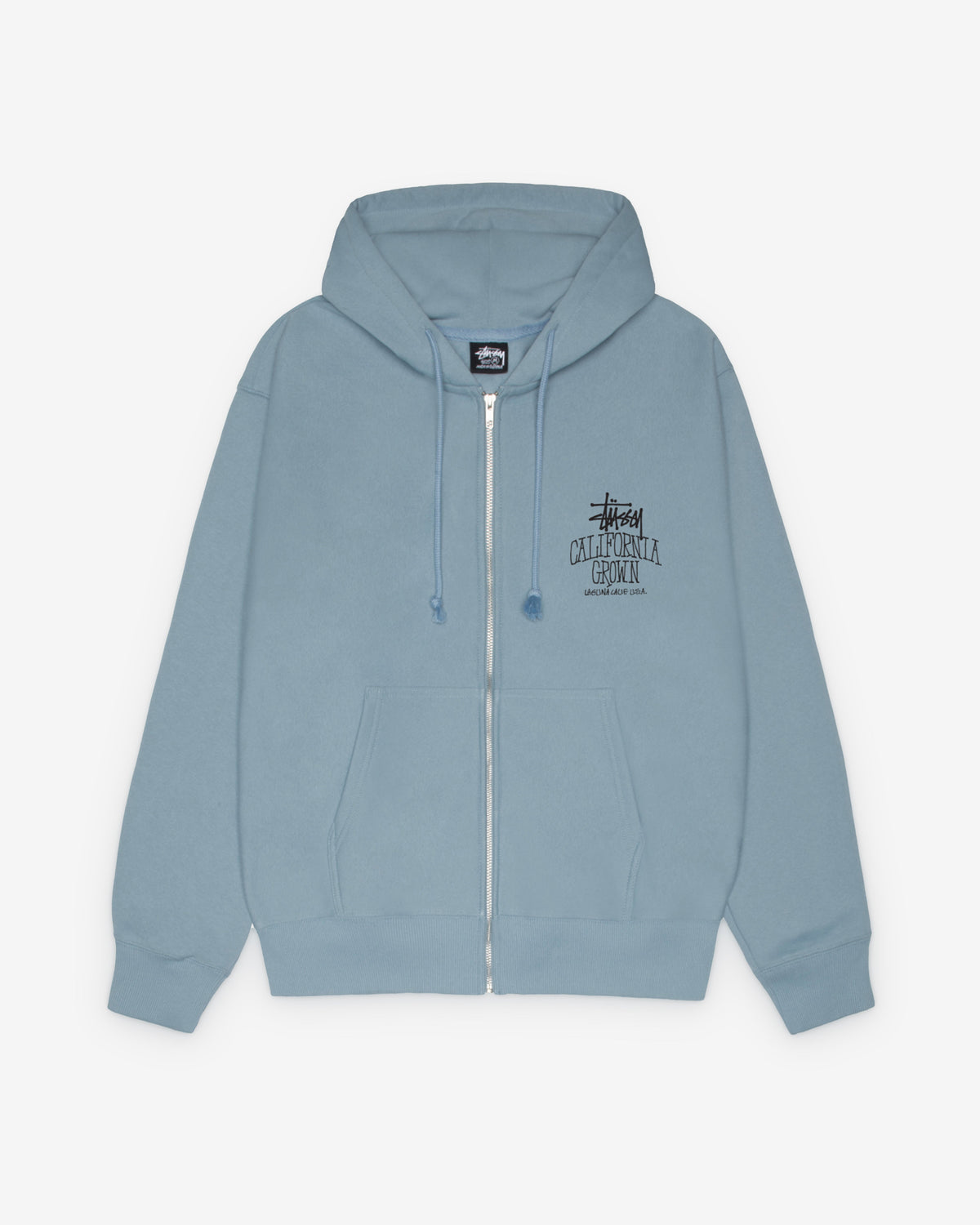 Stüssy - Men's Cali Grown Zip Hood - (Slate)