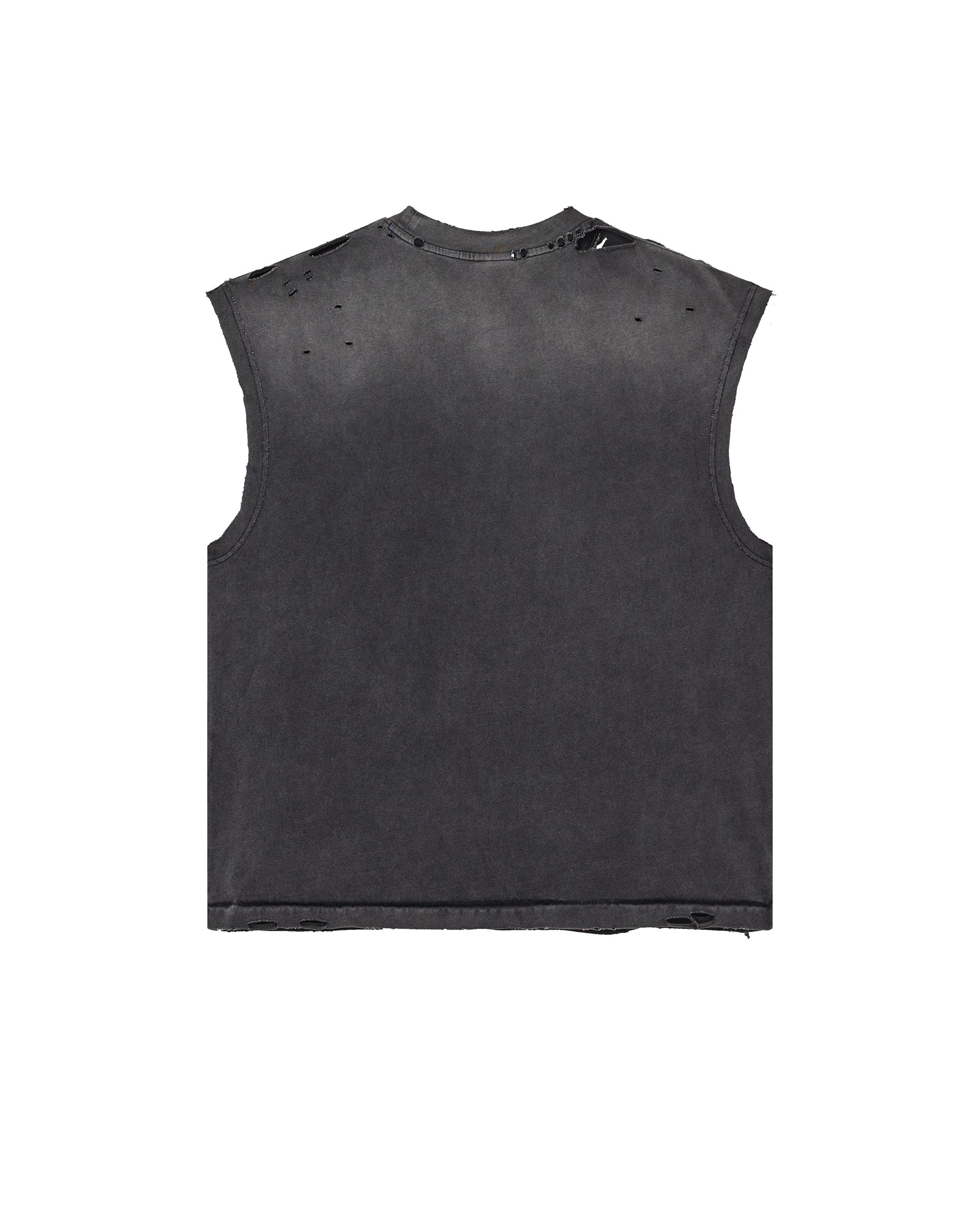 BLACK LA FLOR MUSCLE TEE