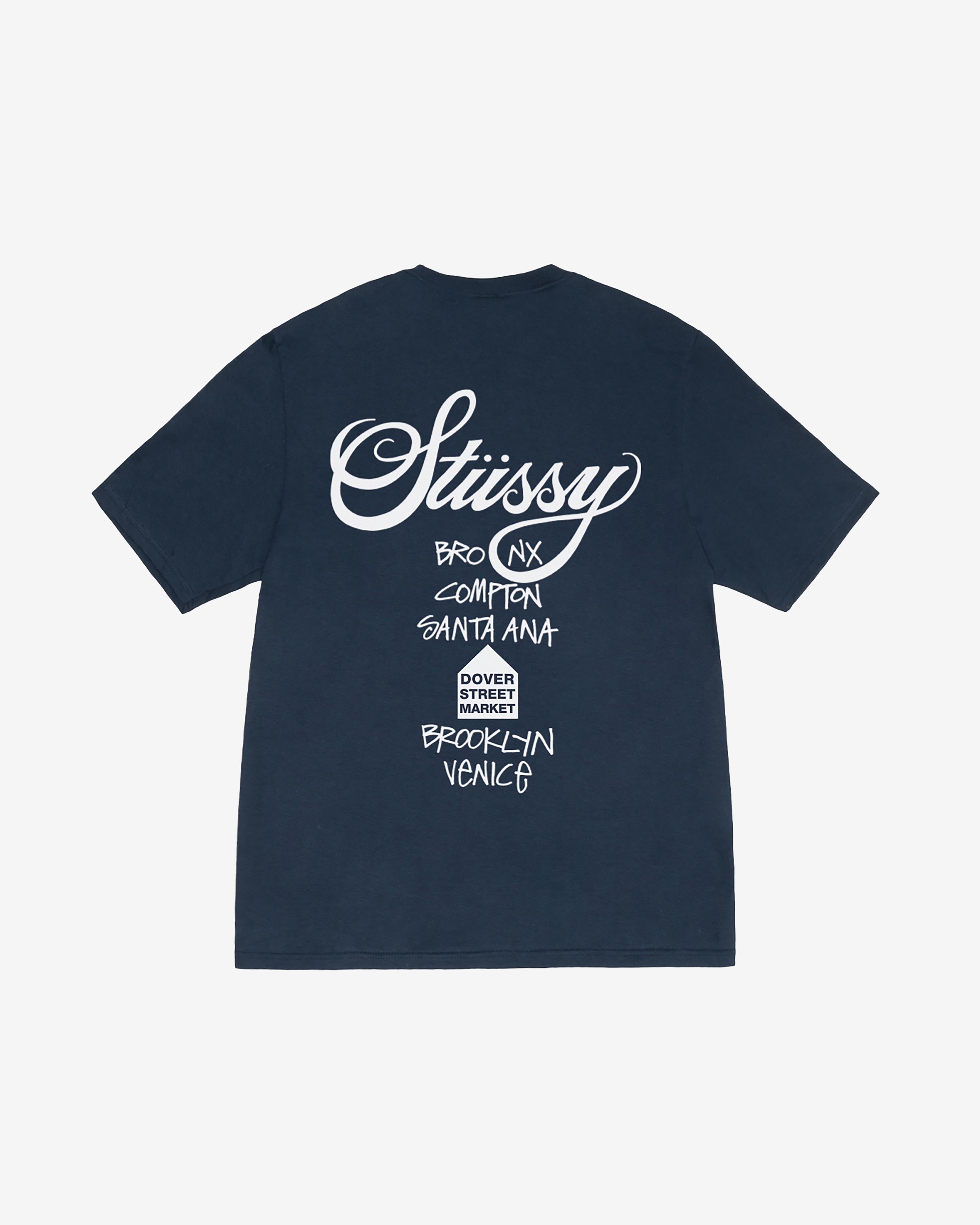 Stüssy - Men's DSM World Tour T-Shirt - (Navy)
