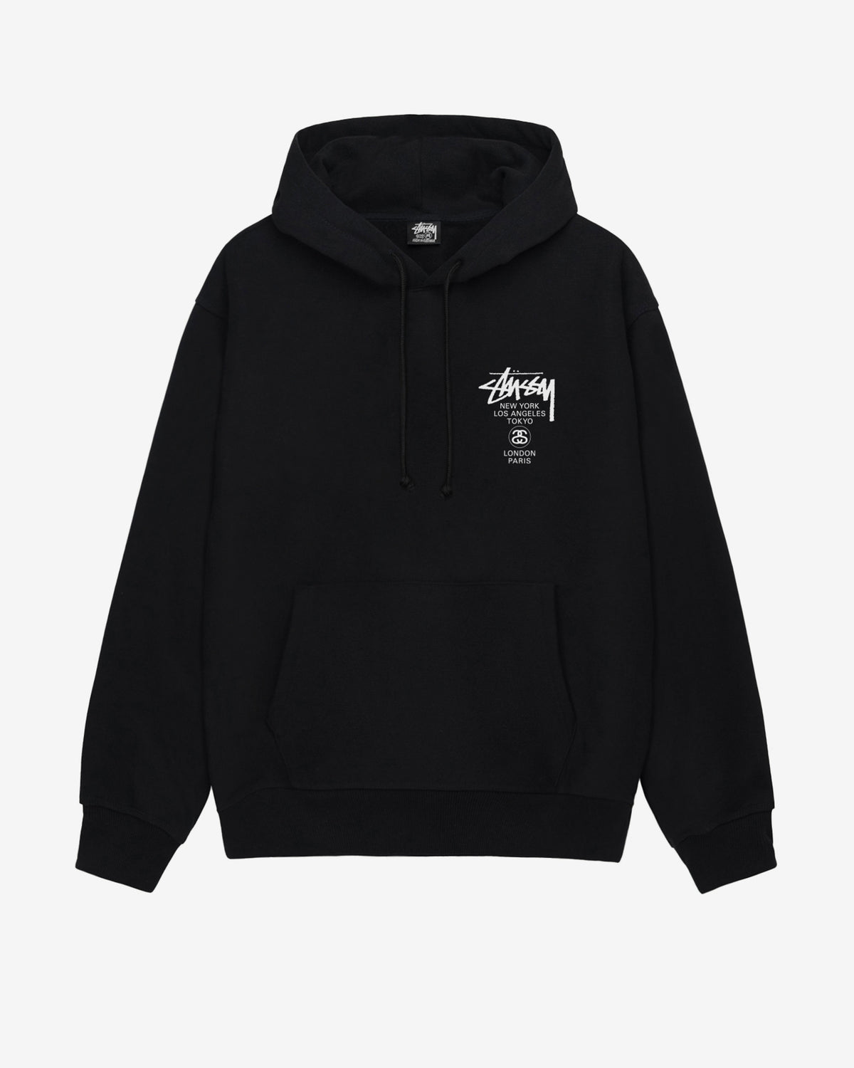 Stüssy - Men's World Tour Hoodie - (Black)