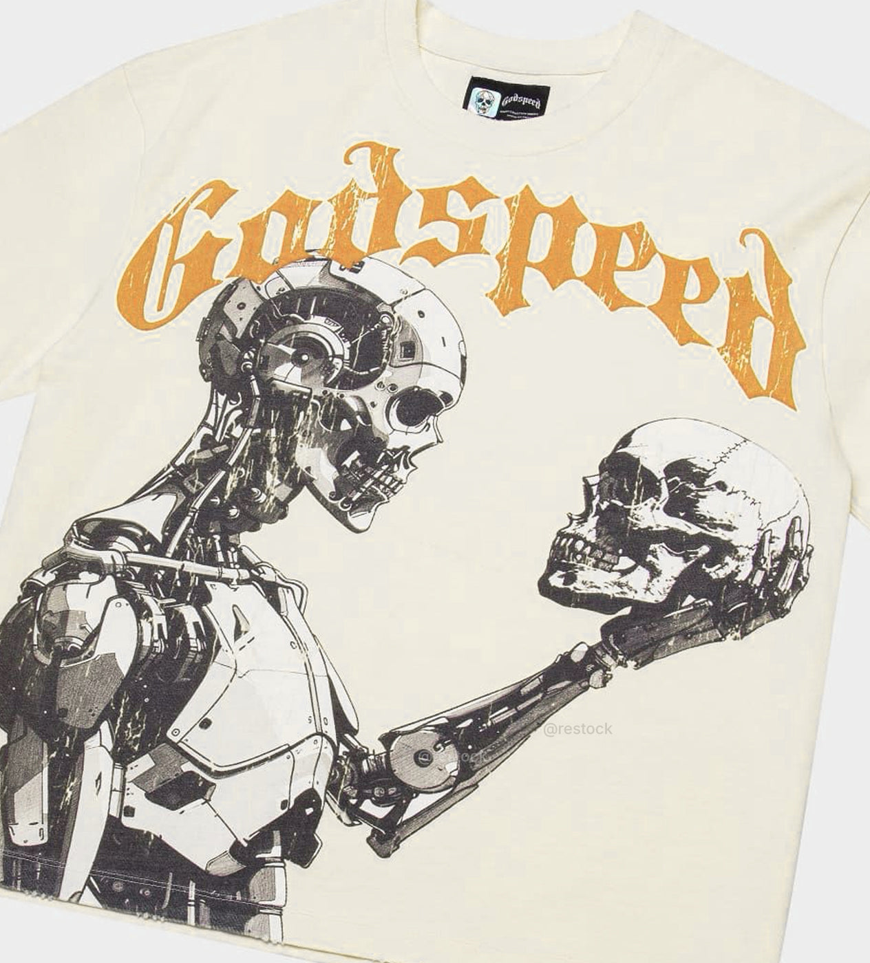Godspeed Mankind vs AI 3 Tee Bone/Yellow