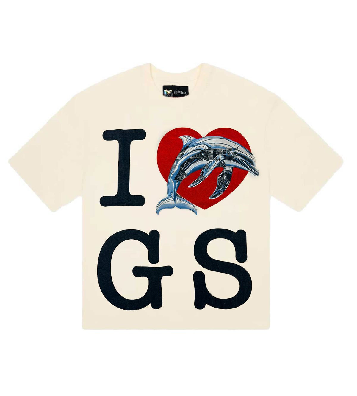 Godspeed Miami Dolphin Tee Cream *Miami Exclusive*